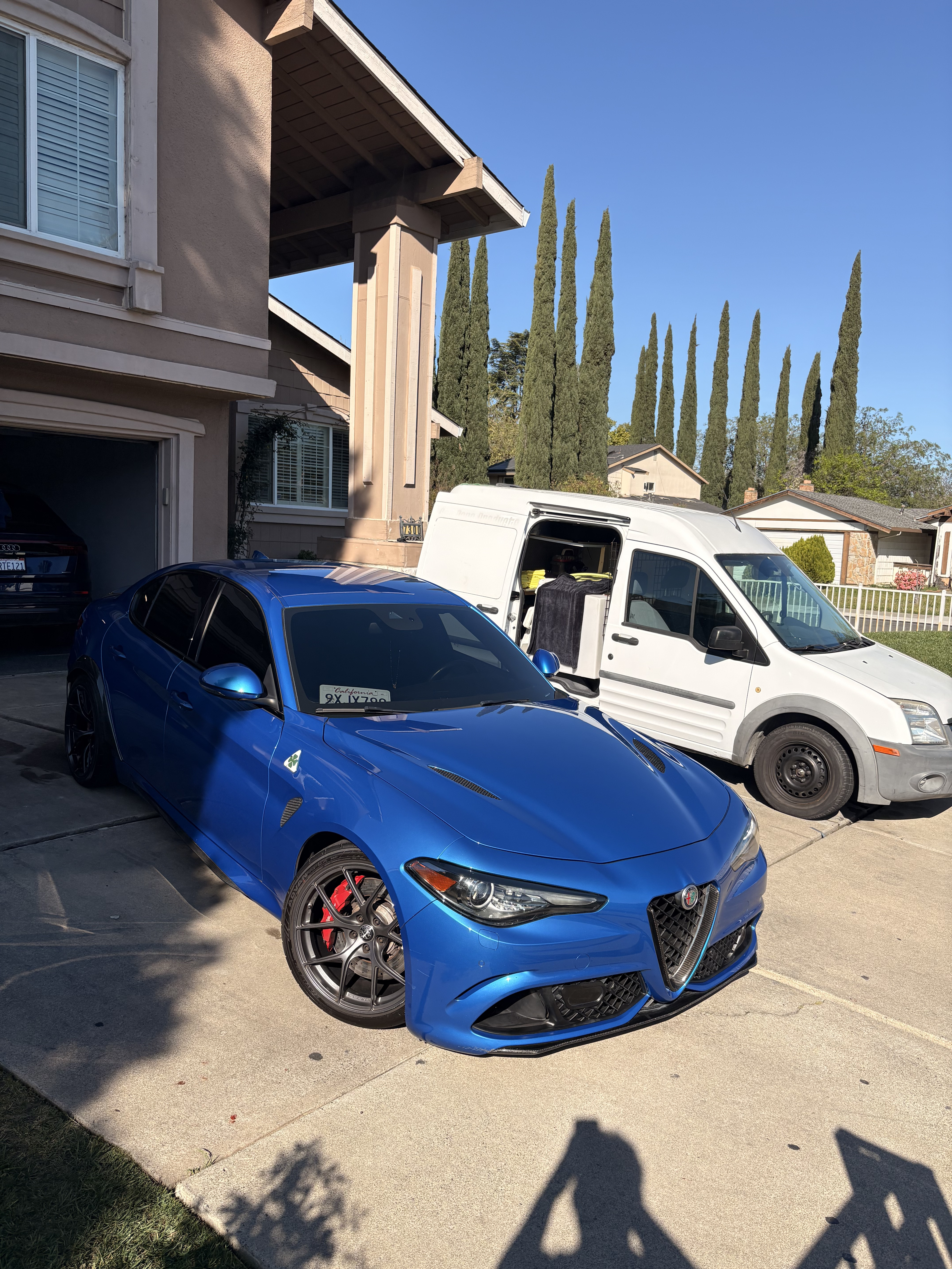 Blue Car Exterior