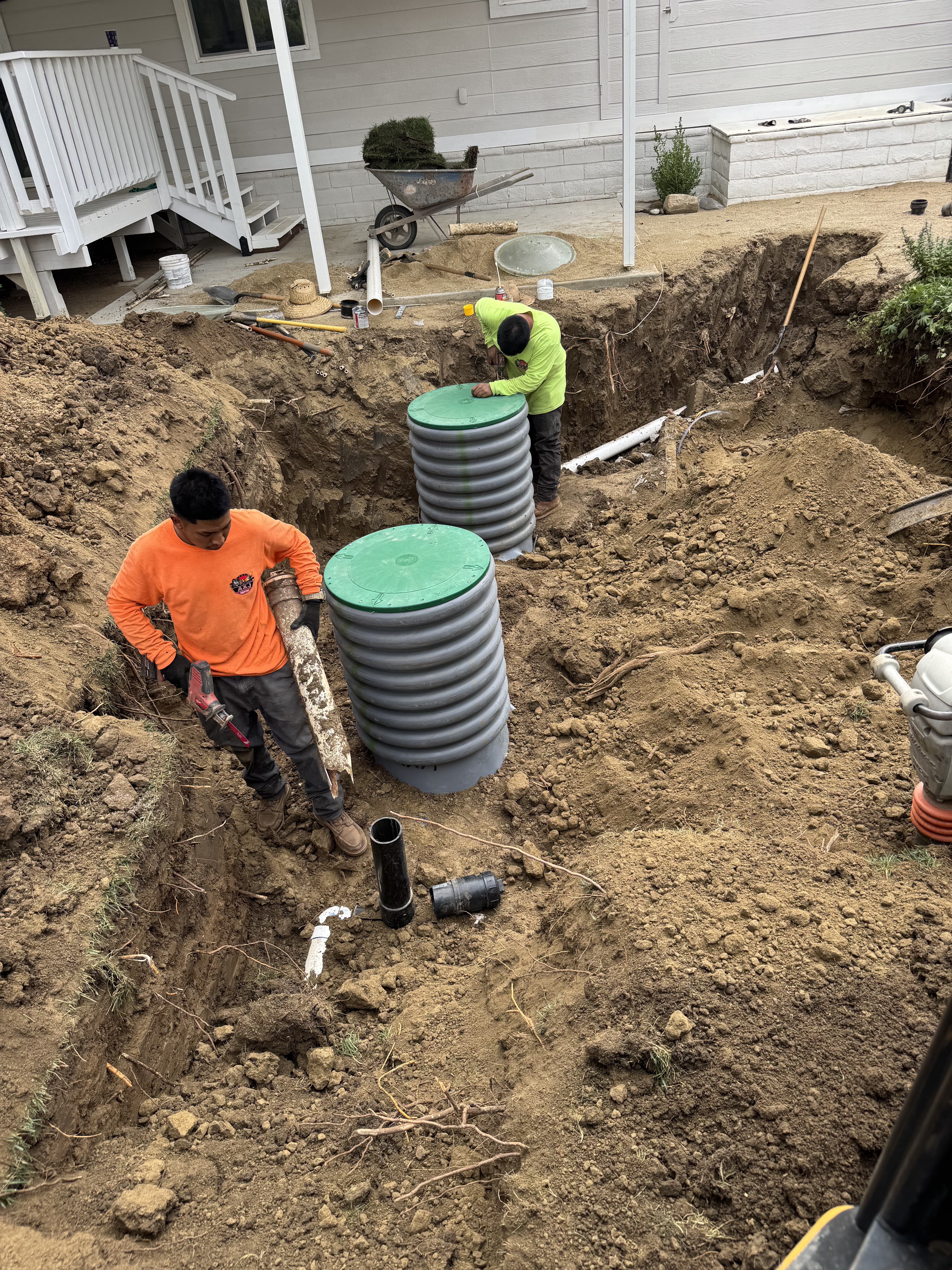 Septic system installation by A&J in Temecula