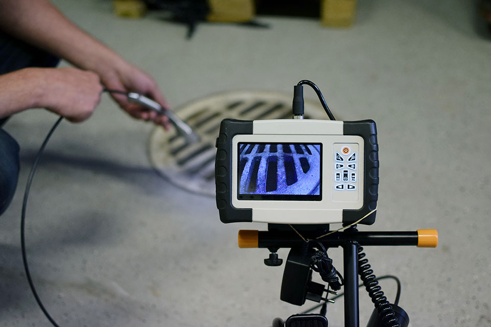 HD camera inspection equipment for septic systems