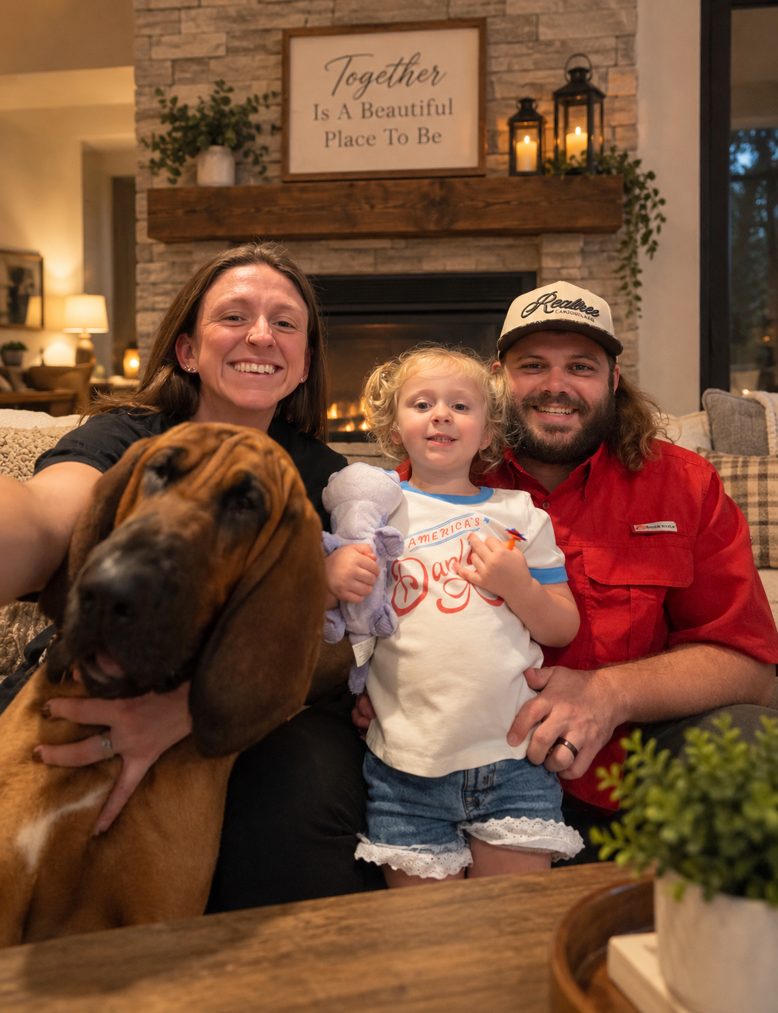 Mike Agosta, Co-Owner and Manager of Empire Pest Defense, with his family