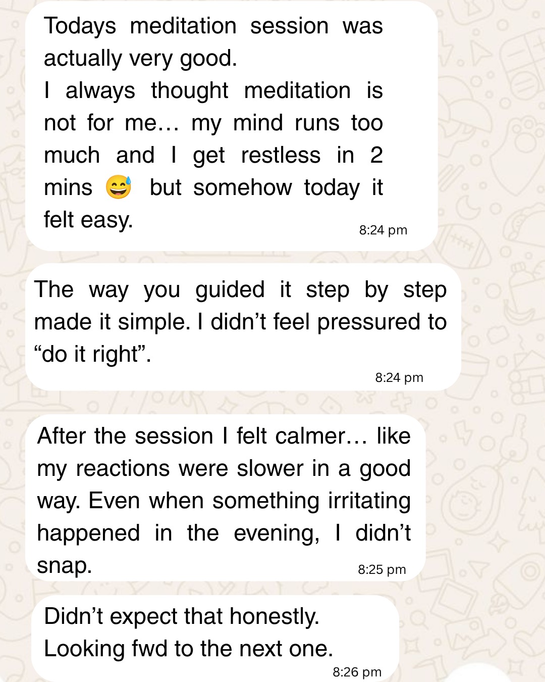 Client session moment