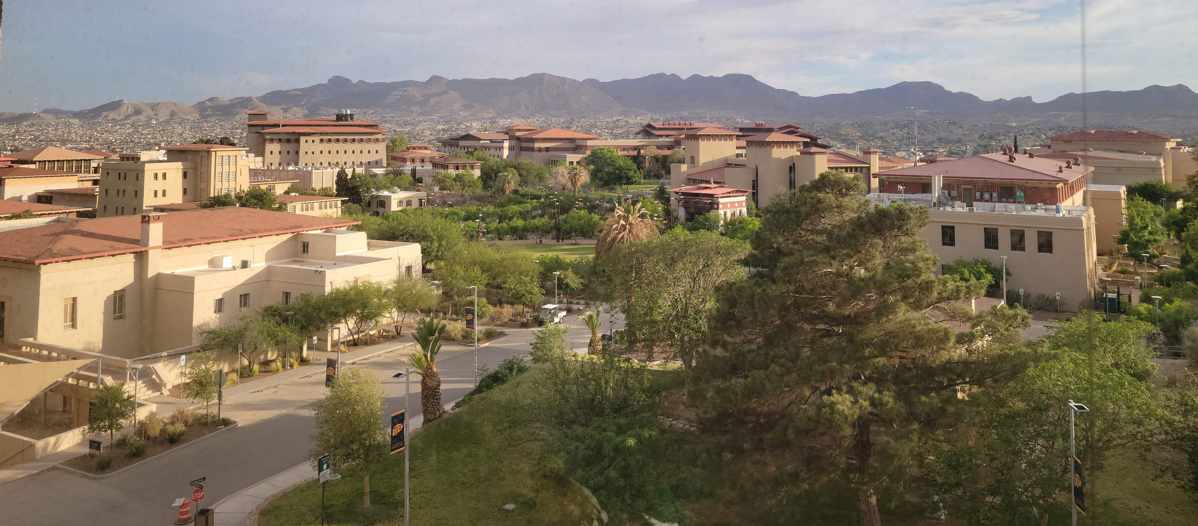 UTEP campus panorama in El Paso, Texas