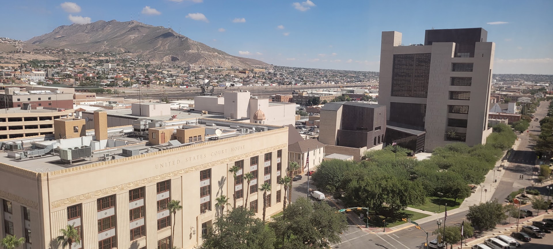 Downtown El Paso skyline at dusk