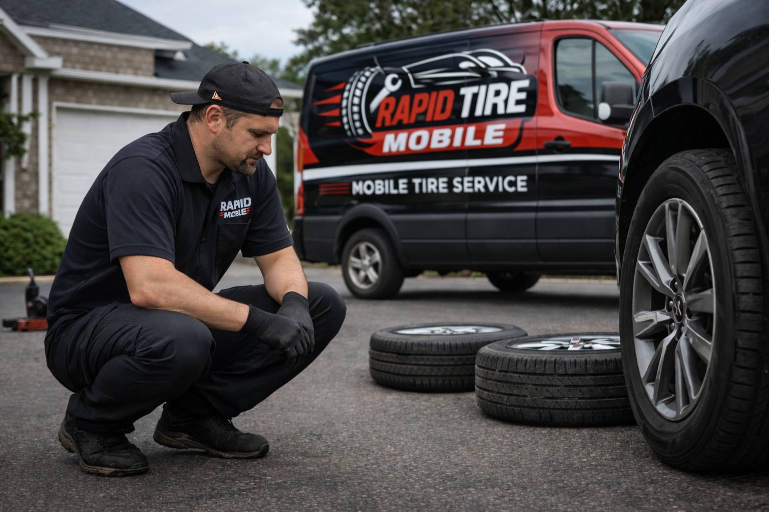 Mobile tire change service in Kingston Ontario