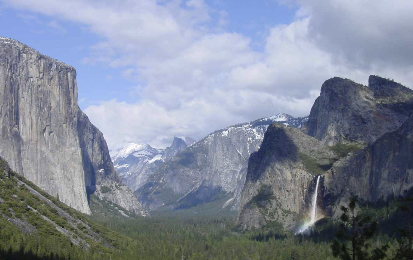 Tunnel View in Yosemite with El Capitan and Half Dome
