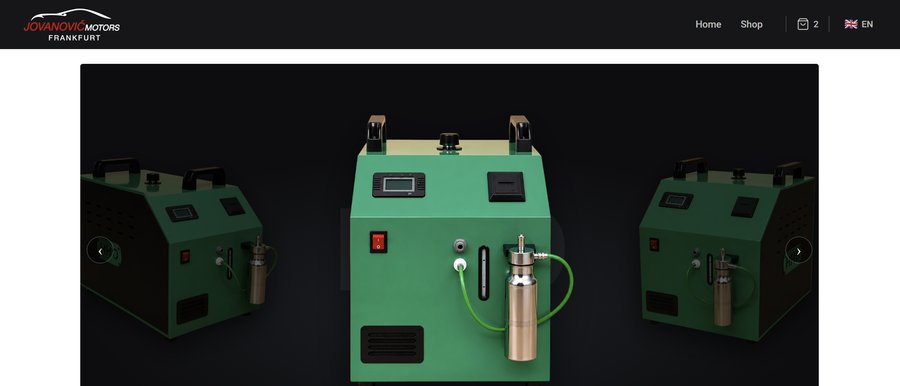 Jovanović Motors e-commerce shop
