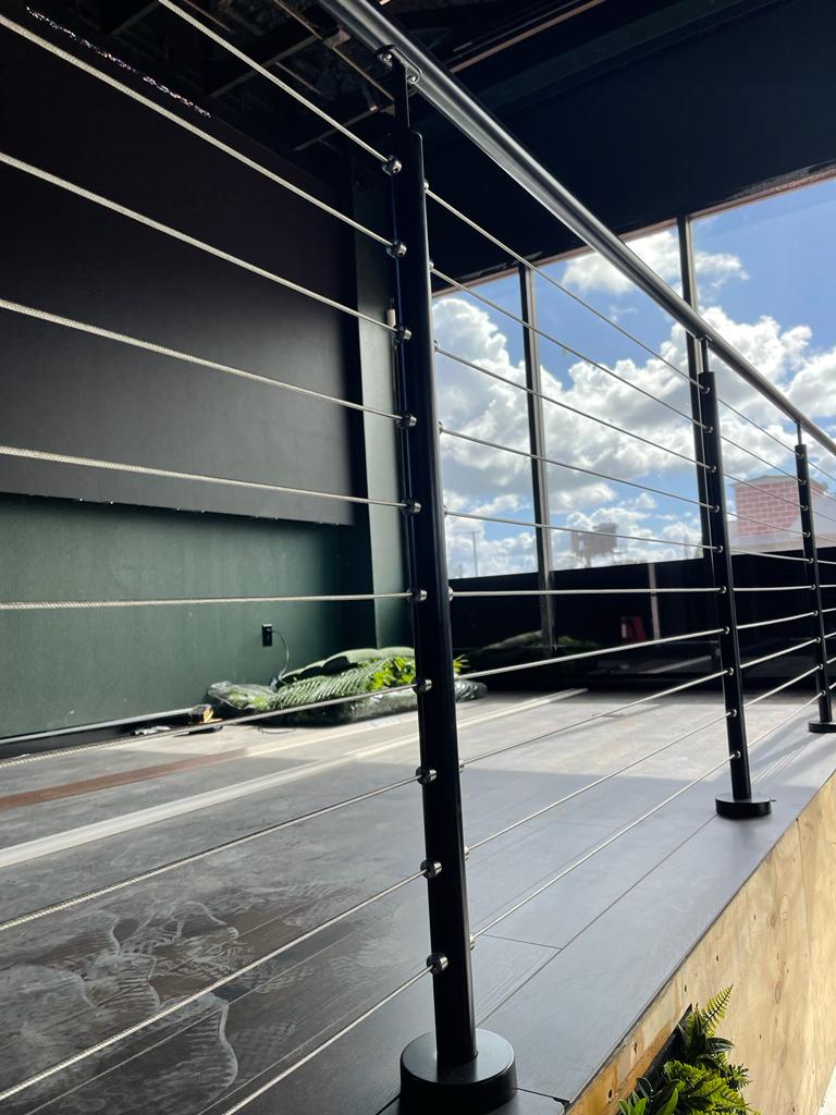 Multifamily balcony railing fabricated and installed by Railing Max