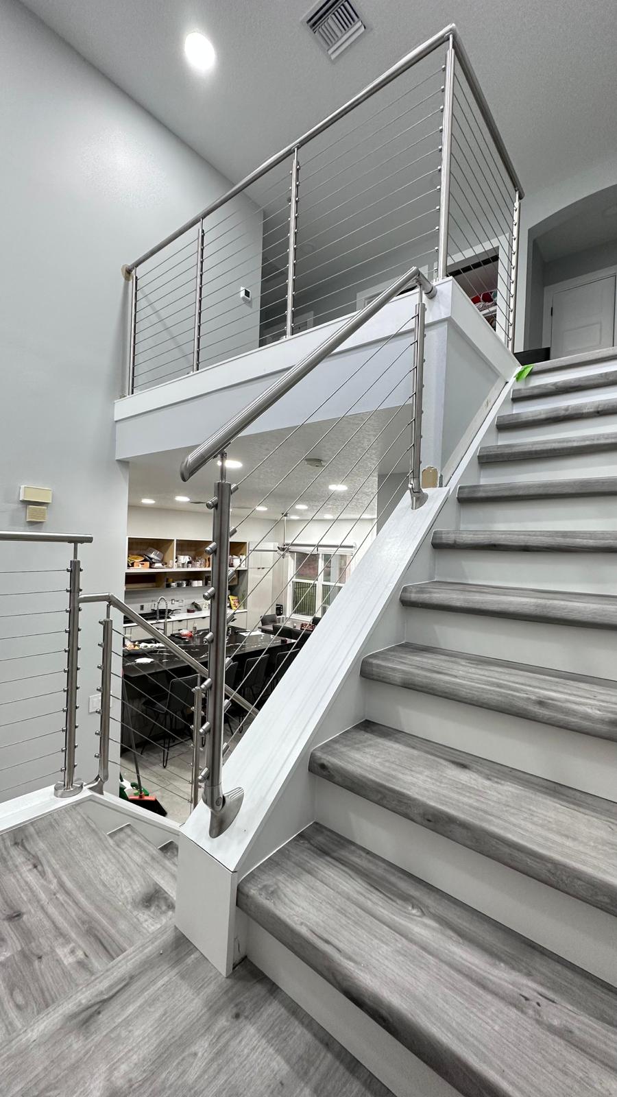 Custom architectural railing fabricated in Florida by Railing Max