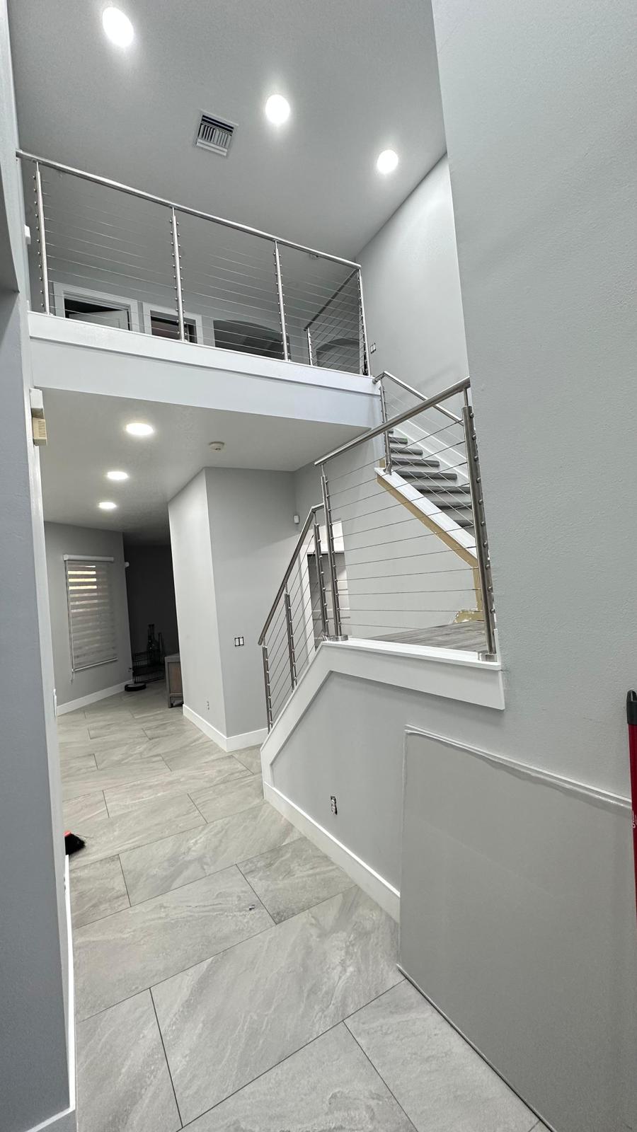 Custom staircase built and installed in Florida by Railing Max