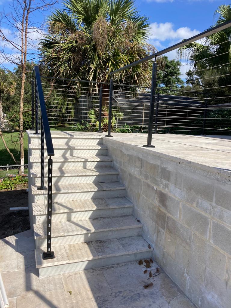 Balcony railing installation by Railing Max