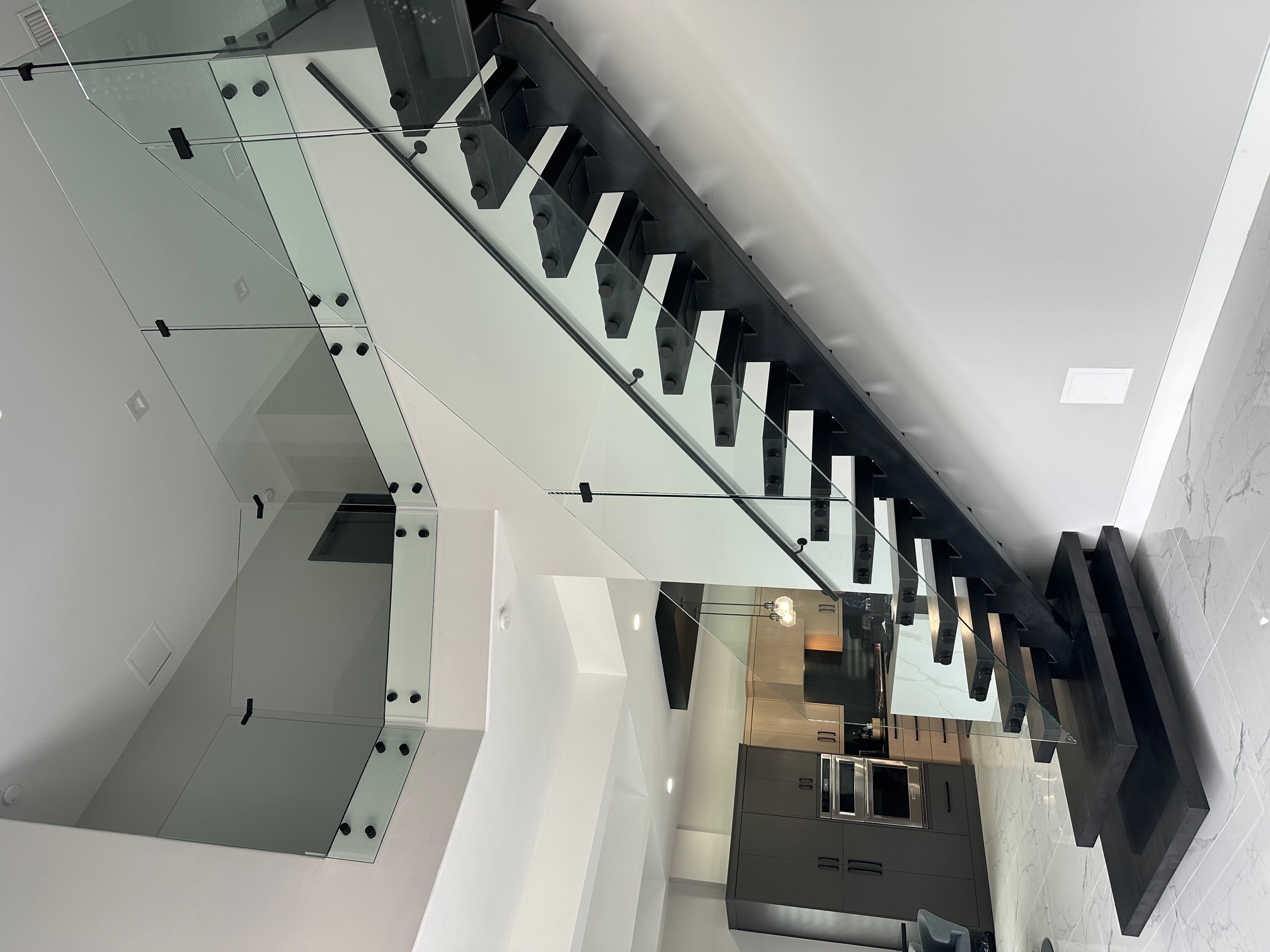 Railing Max floating stairs project Florida