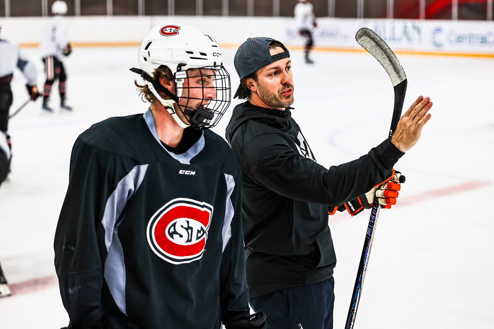 John Swanson coaching at St. Cloud State