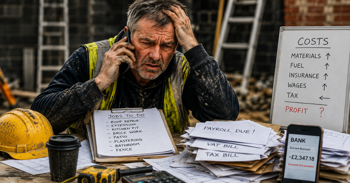 Stressed contractor faced with financial pressure Stressed contractor faced with financial pressure