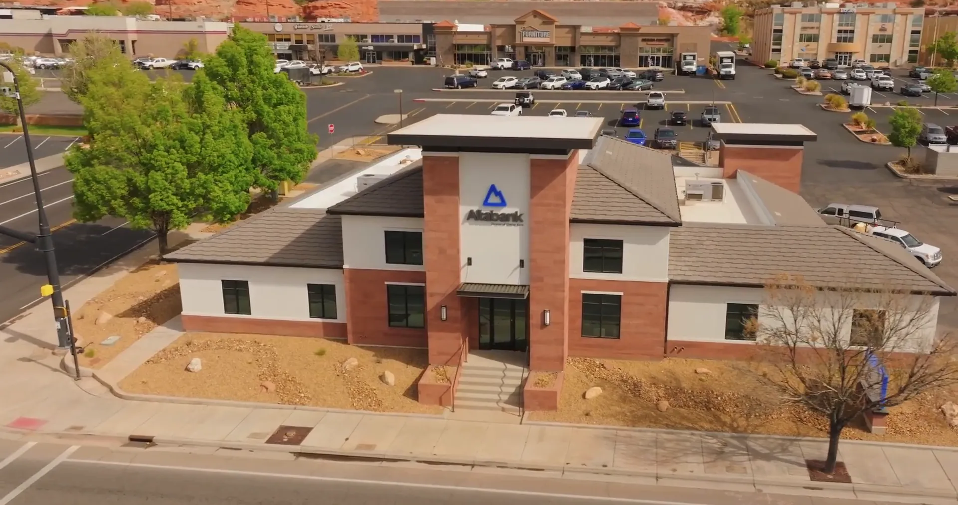 Ala Bank newly remodeled building exterior and interior