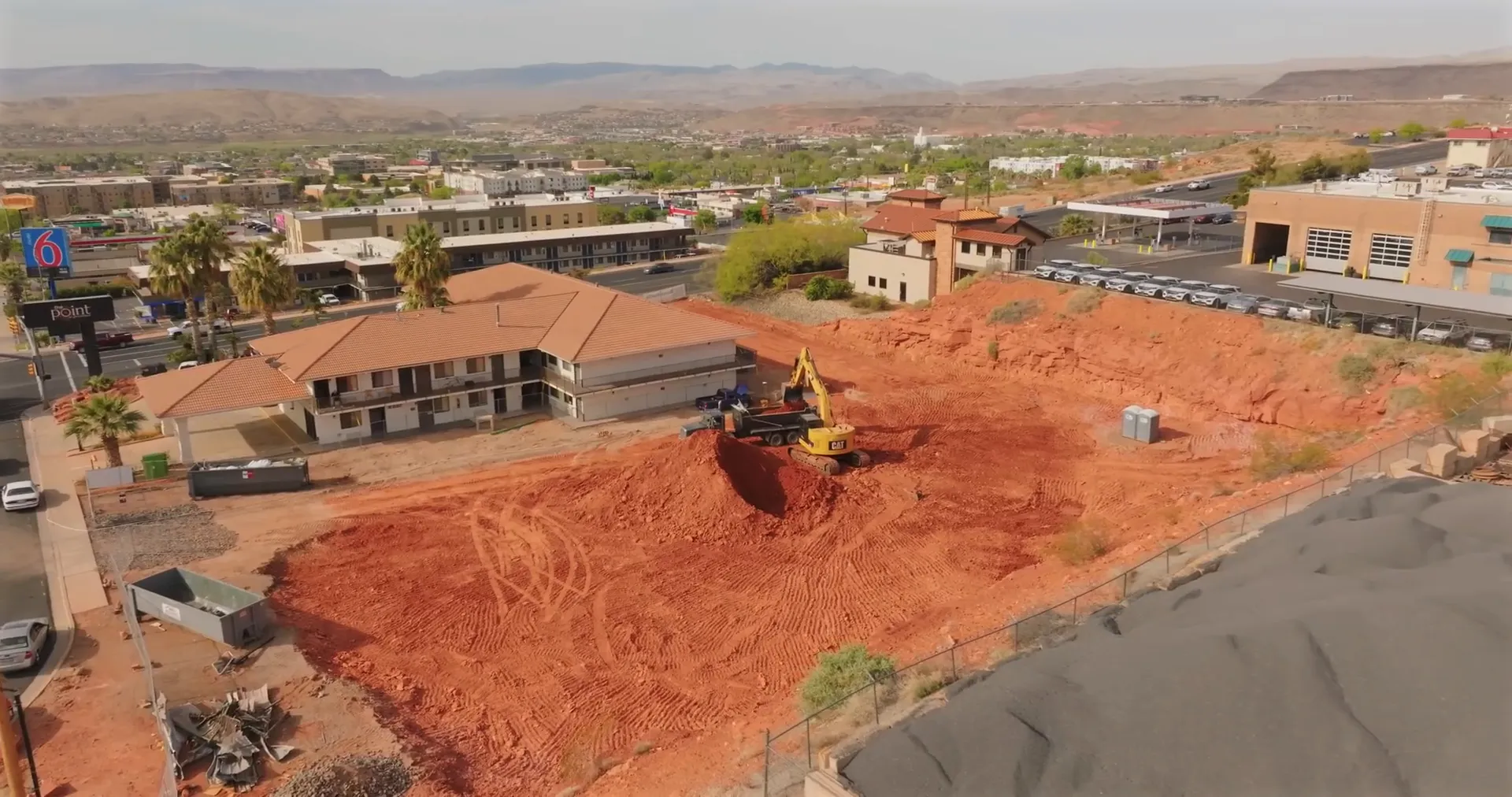 Construction site of The Point at Red Hills, Switch Point's housing project