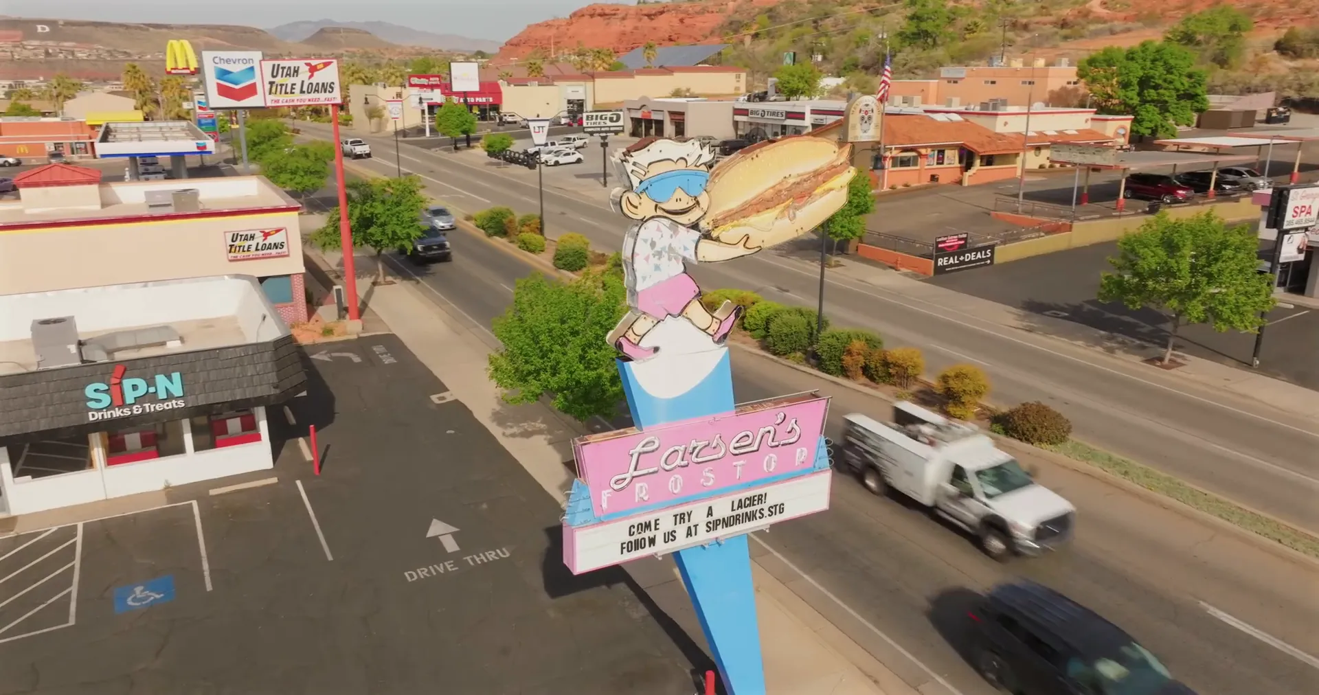 Tossed Salads and Bowls drive-thru concept rendering