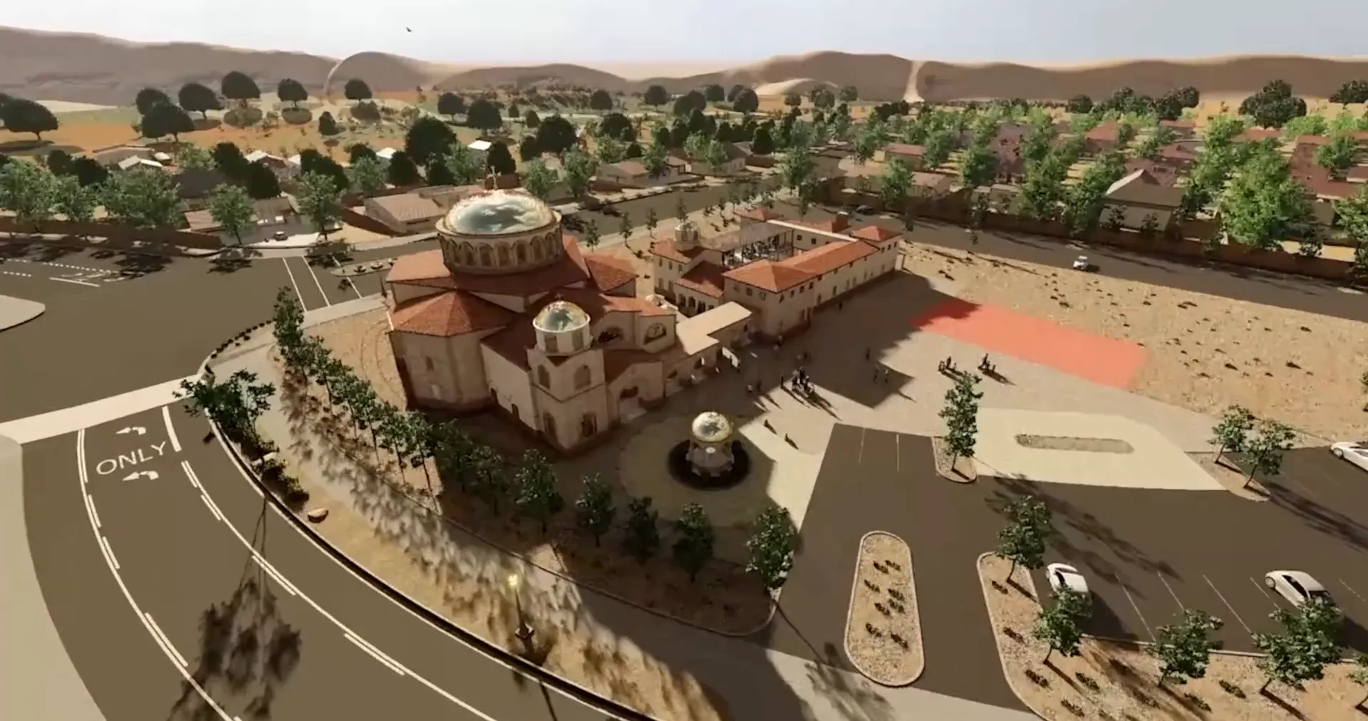 Rendering of the Orthodox Village Church Temple