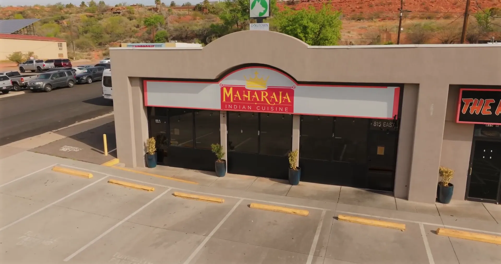 Kebab Cafe Mediterranean restaurant exterior and dishes