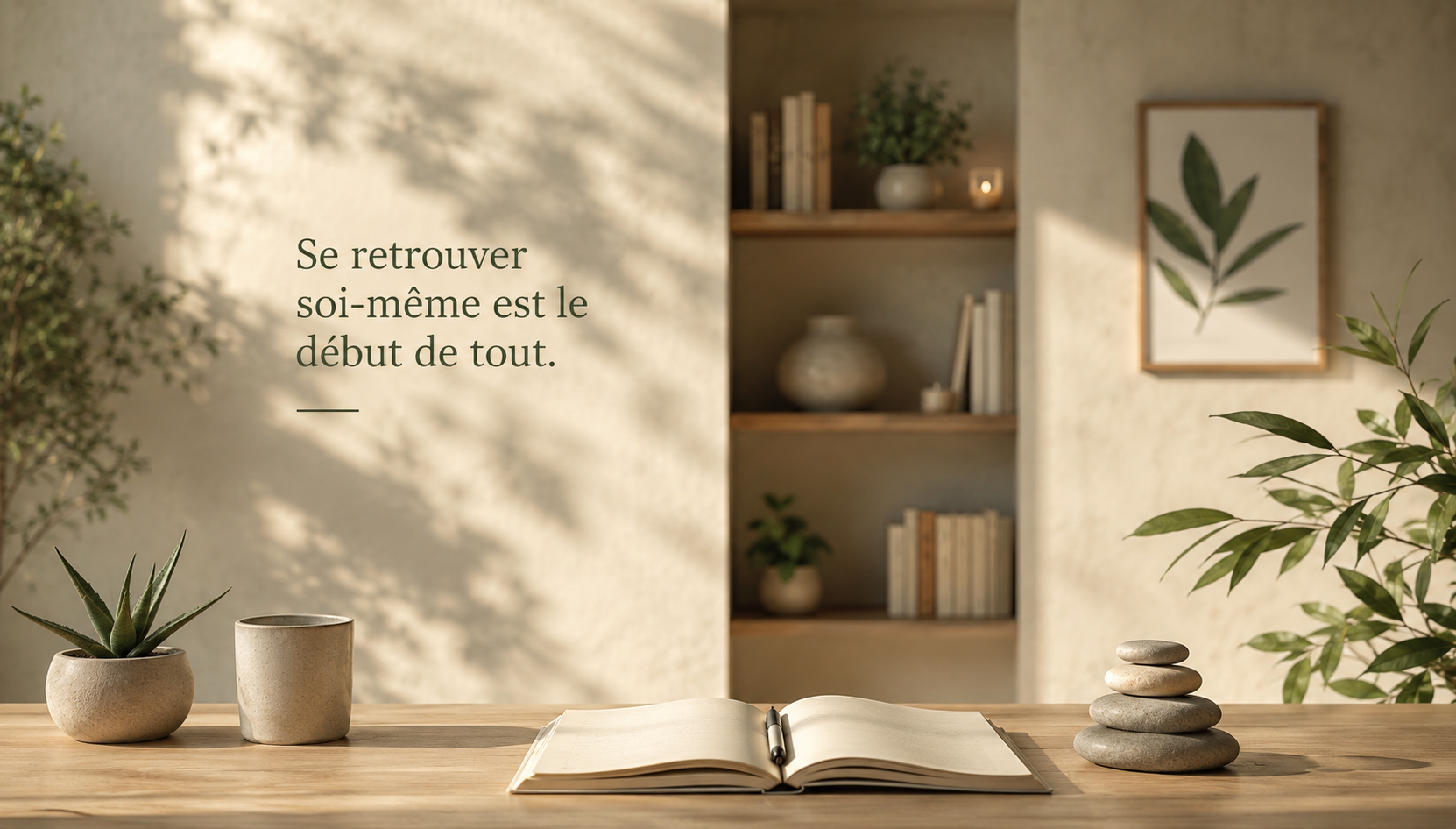 Intérieur apaisant avec carnet, tasse et lumière douce, illustrant la dépendance affective et la recherche de sécurité intérieure Intérieur apaisant avec carnet, tasse et lumière douce, illustrant la dépendance affective et la recherche de sécurité intérieure