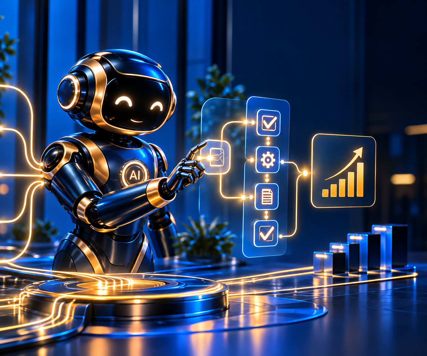AI agent supporting workflow automation