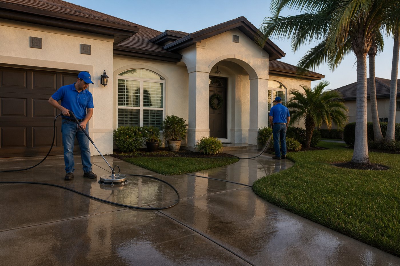 Pressure Washing Before the Holidays in Corpus Christi