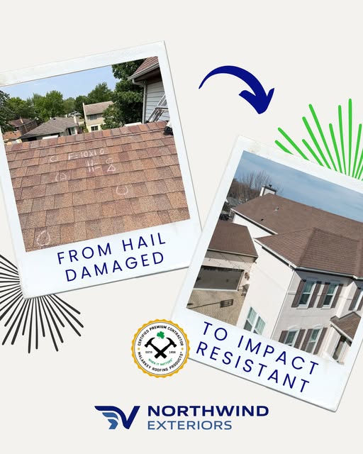 Storm Damage Roof Replacement by Northwind Exteriors