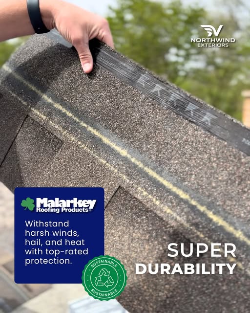 Best Shingles after a storm installed by Northwind Exteriors