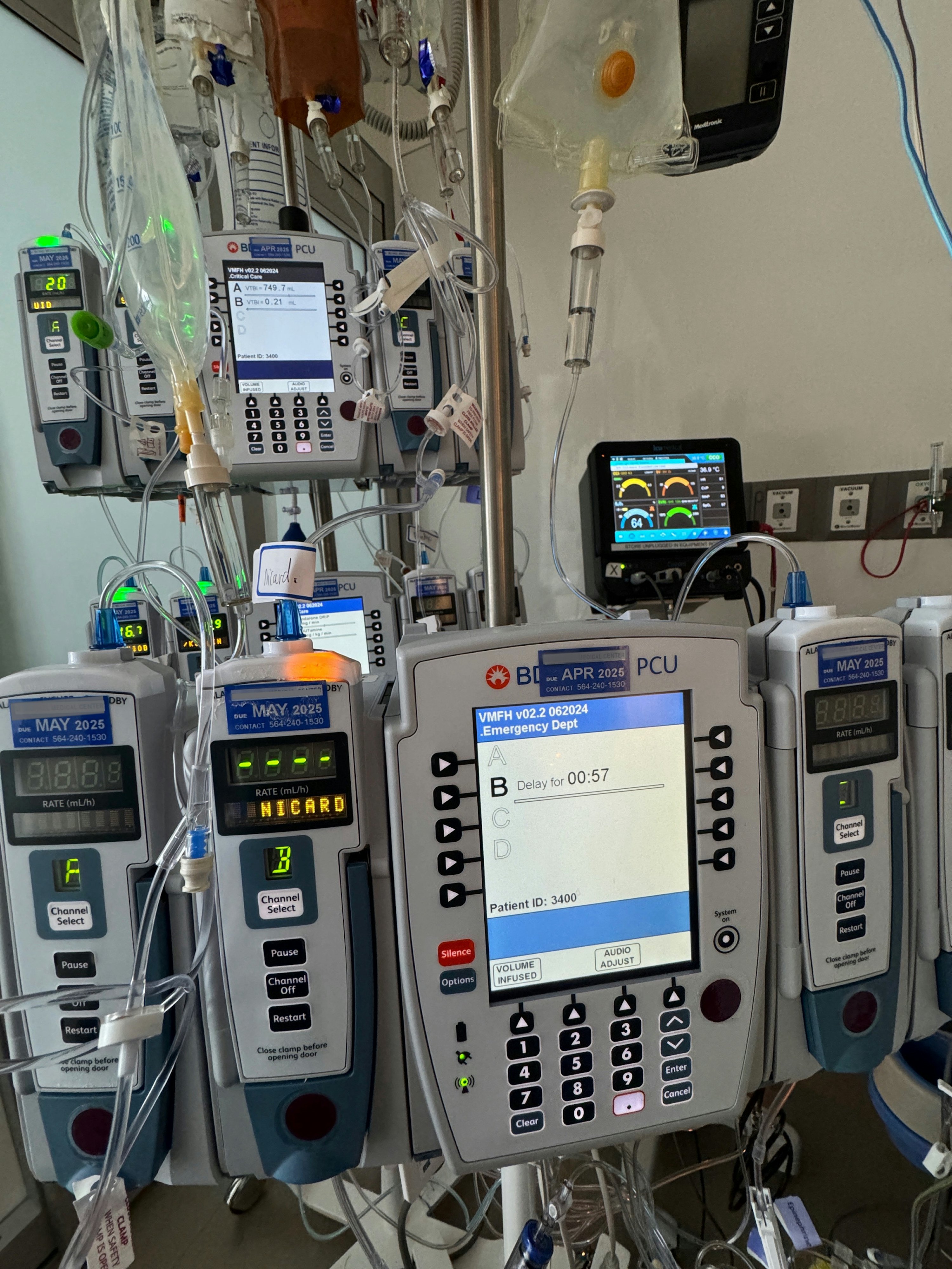Hospital monitoring equipment