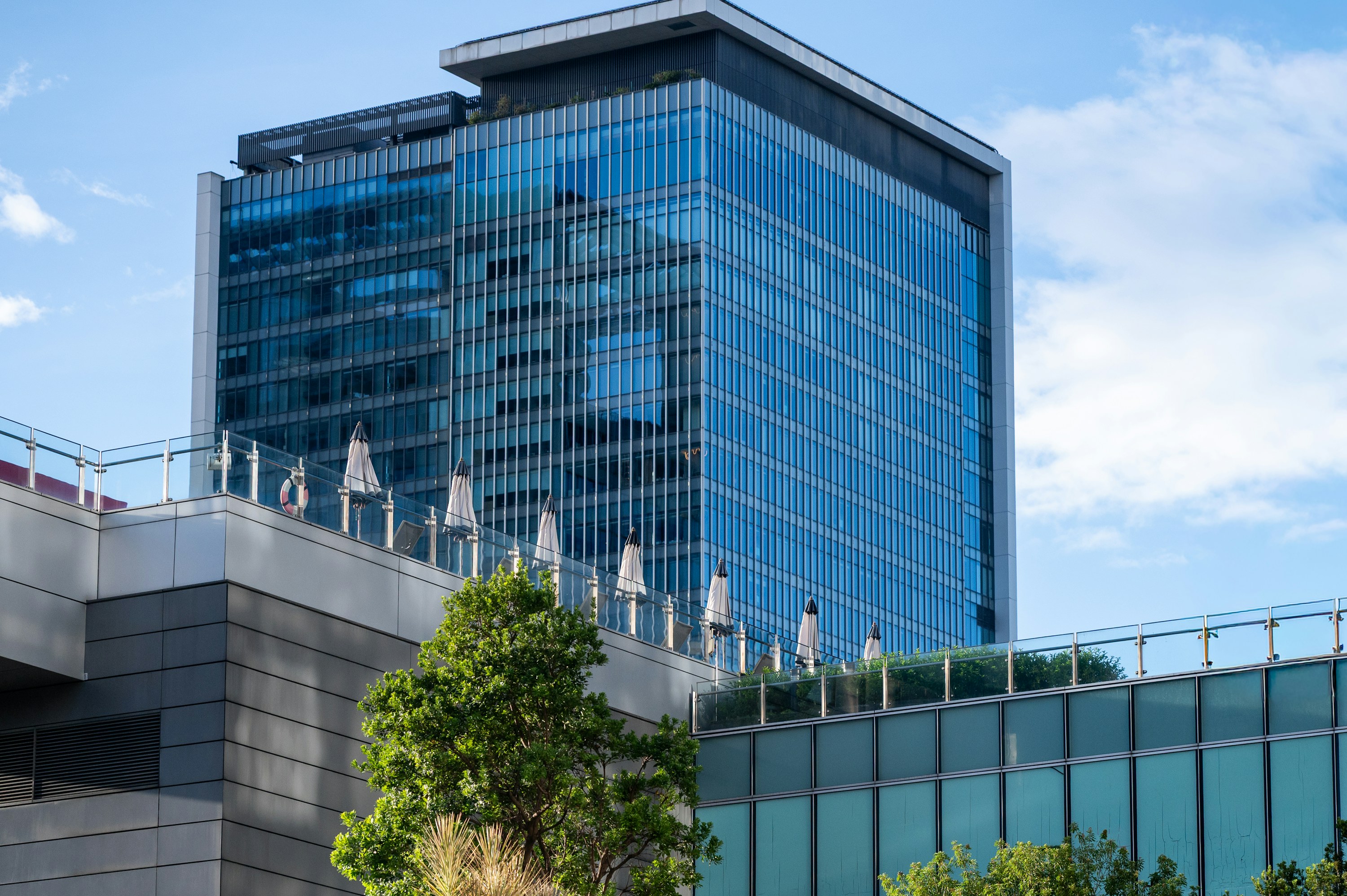 Modern corporate headquarters