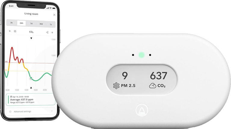 airthings air radon quality monitor