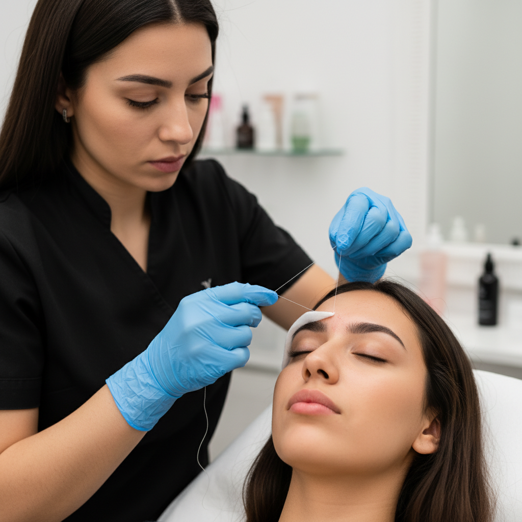 eyebrow threading