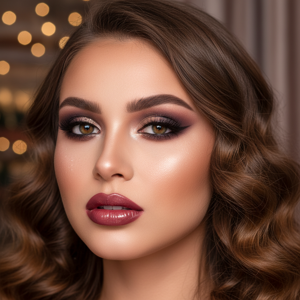 Evening drama makeup