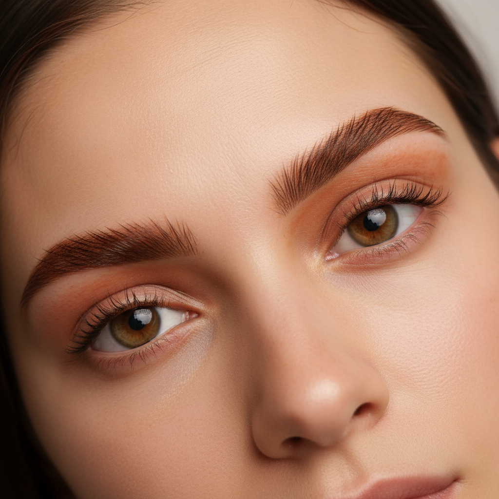 eyebrows tinted with henna. Henna brows are a form of natural eyebrow tinting that dyes both the hair and the skin beneath, creating a fuller, more defined, and 3D appearance