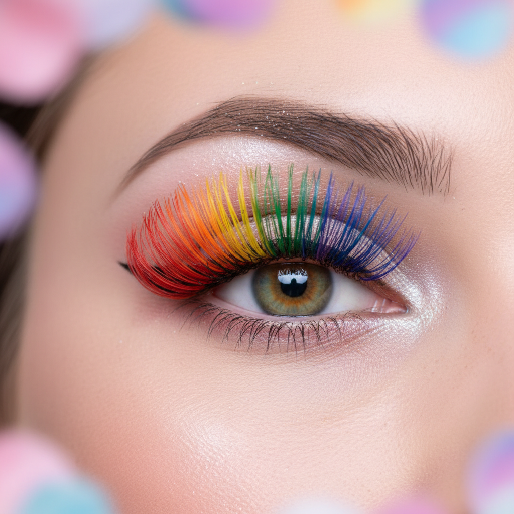 colored eyelash extensions