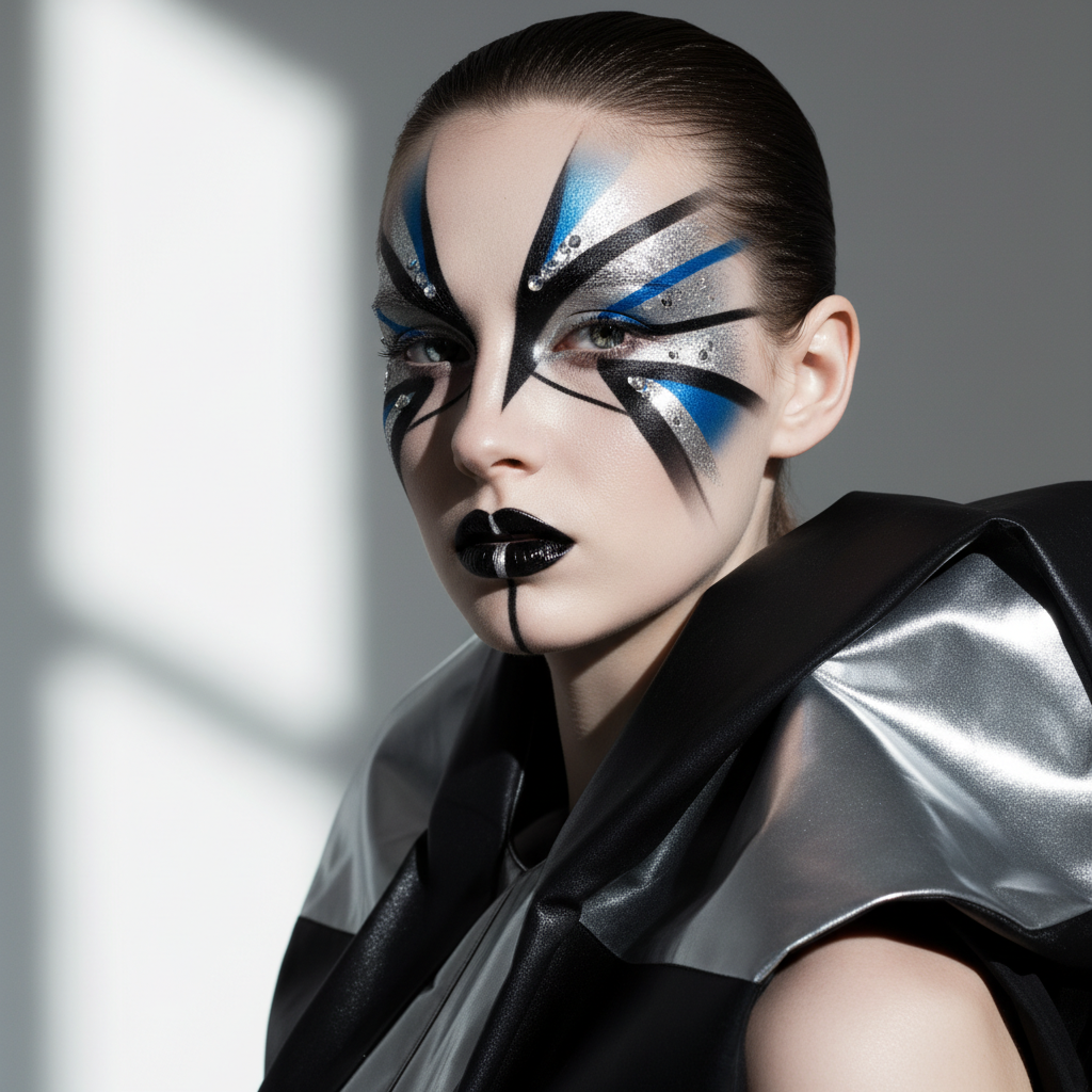 Avant garde editorial makeup