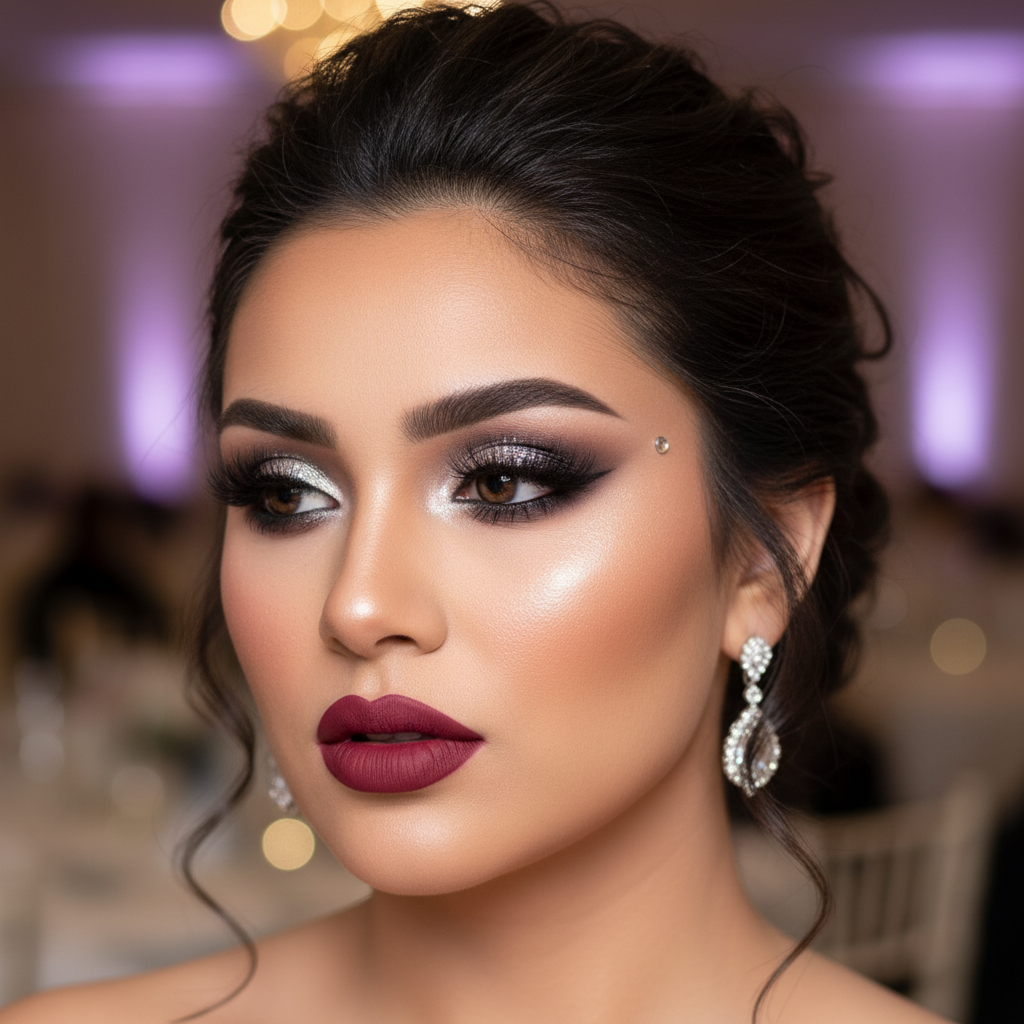 Gala glam makeup