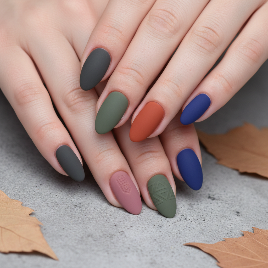 matte finish nails