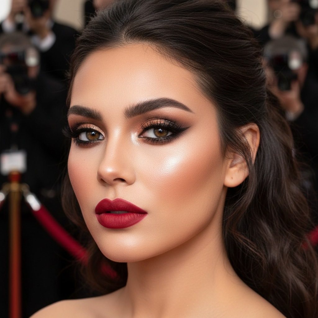 Red carpet makeup