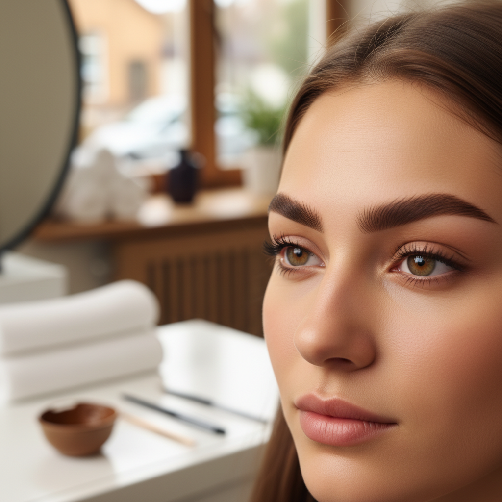 henna tint eyebrows professionally done