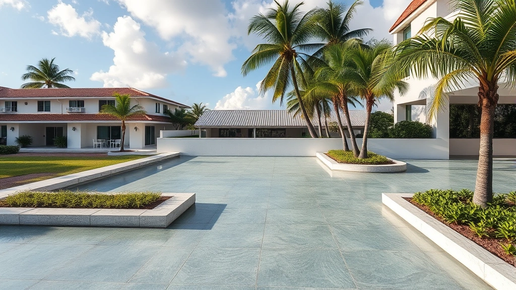 Painting and Concrete in Coral Gables FL showcasing vibrant colors and textured surfaces.
