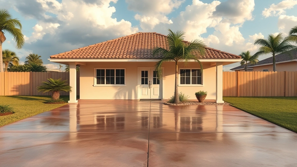 Painting and Concrete in Olympia Heights FL showcasing vibrant colors and modern design elements.