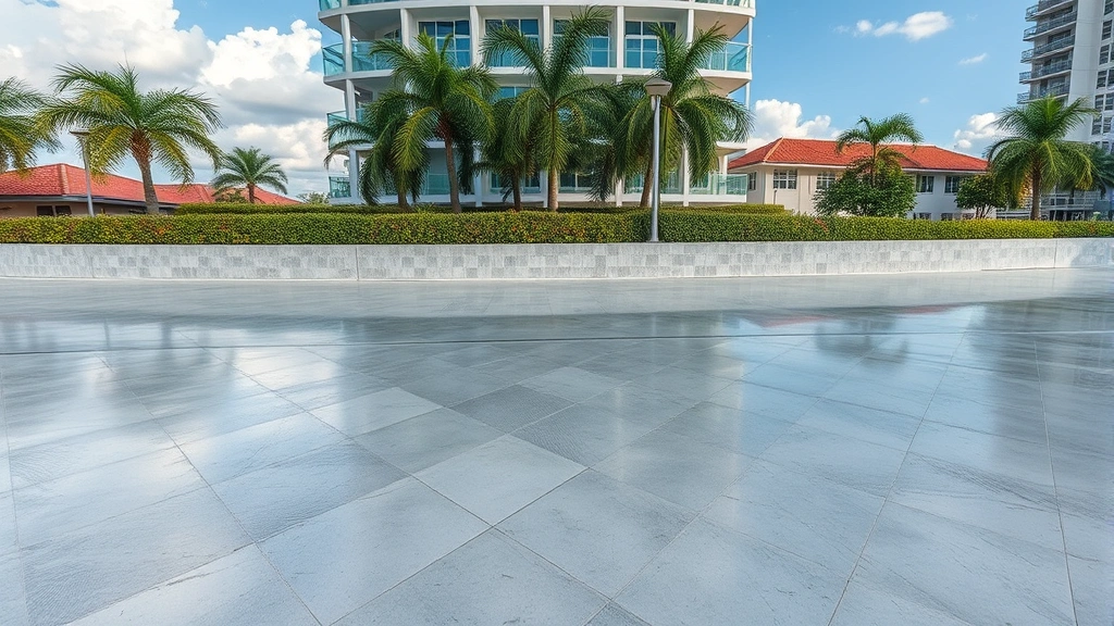Concrete Repair projects in Miami FL showcasing before and after transformations of damaged surfaces