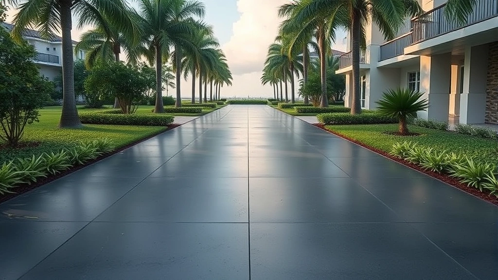 Concrete Driveways projects in Miami FL showcasing modern designs and quality craftsmanship
