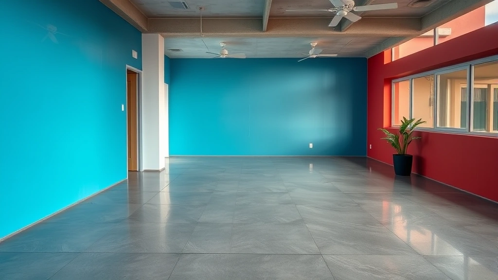 Painting and Concrete in Hialeah FL showcasing vibrant colors and textures on a residential property.