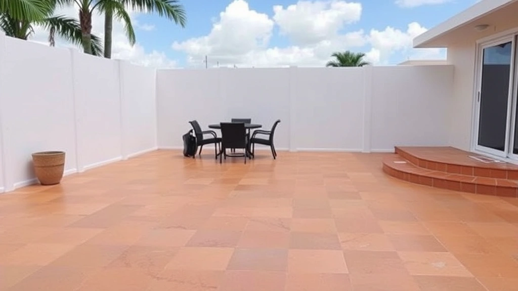 Uneven patio repair projects in Miami FL showcasing before and after transformations.