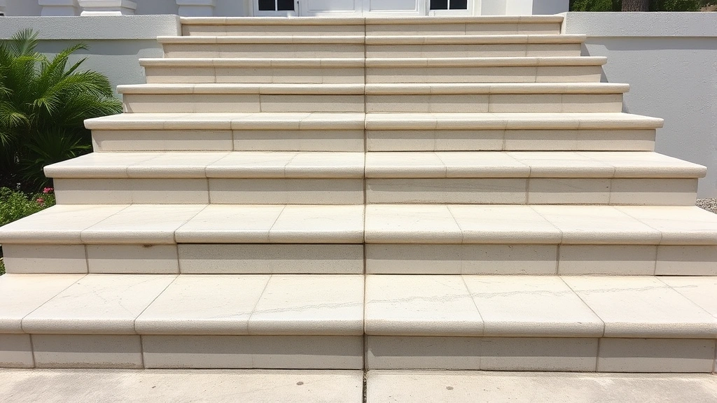 Concrete Steps Repair projects in Miami FL showcasing before and after images of restored concrete steps