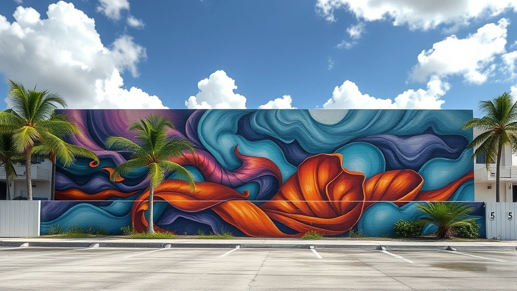 Painting and Concrete in Miami FL showcasing vibrant colors and modern designs.