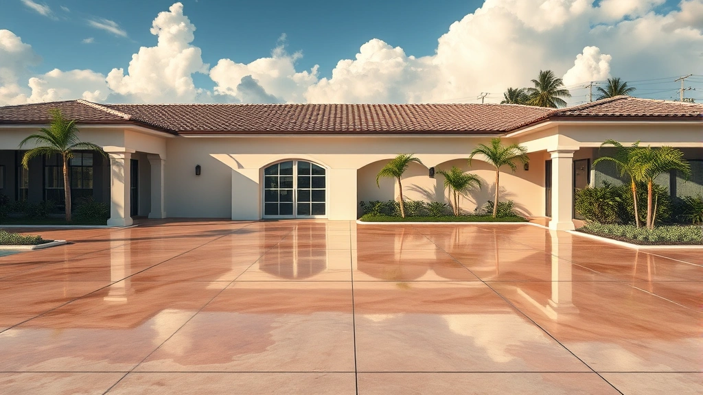 Painting and Concrete in Cutler Bay FL showcasing vibrant colors and textures in a modern home setting