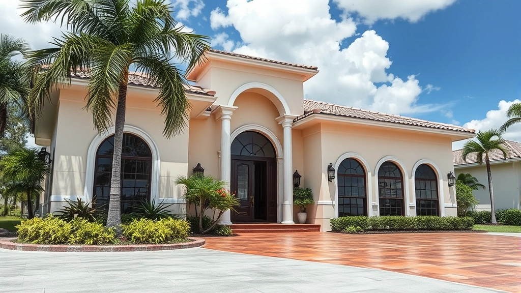 Painting and Concrete in Medley FL with workers applying paint and concrete on a building exterior.