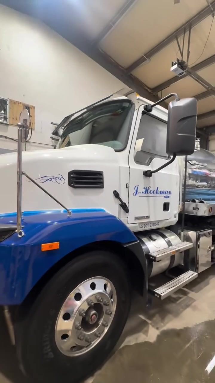 Mack truck after paint correction